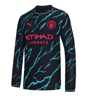 Maillot de foot Manchester City Troisième 2023-24 Manche Longue